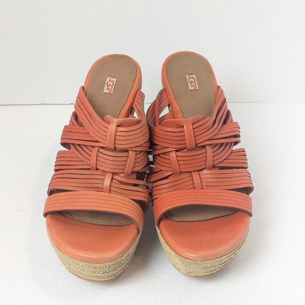 UGG Orange leather Melinda Wedges - Picture 6 of 16